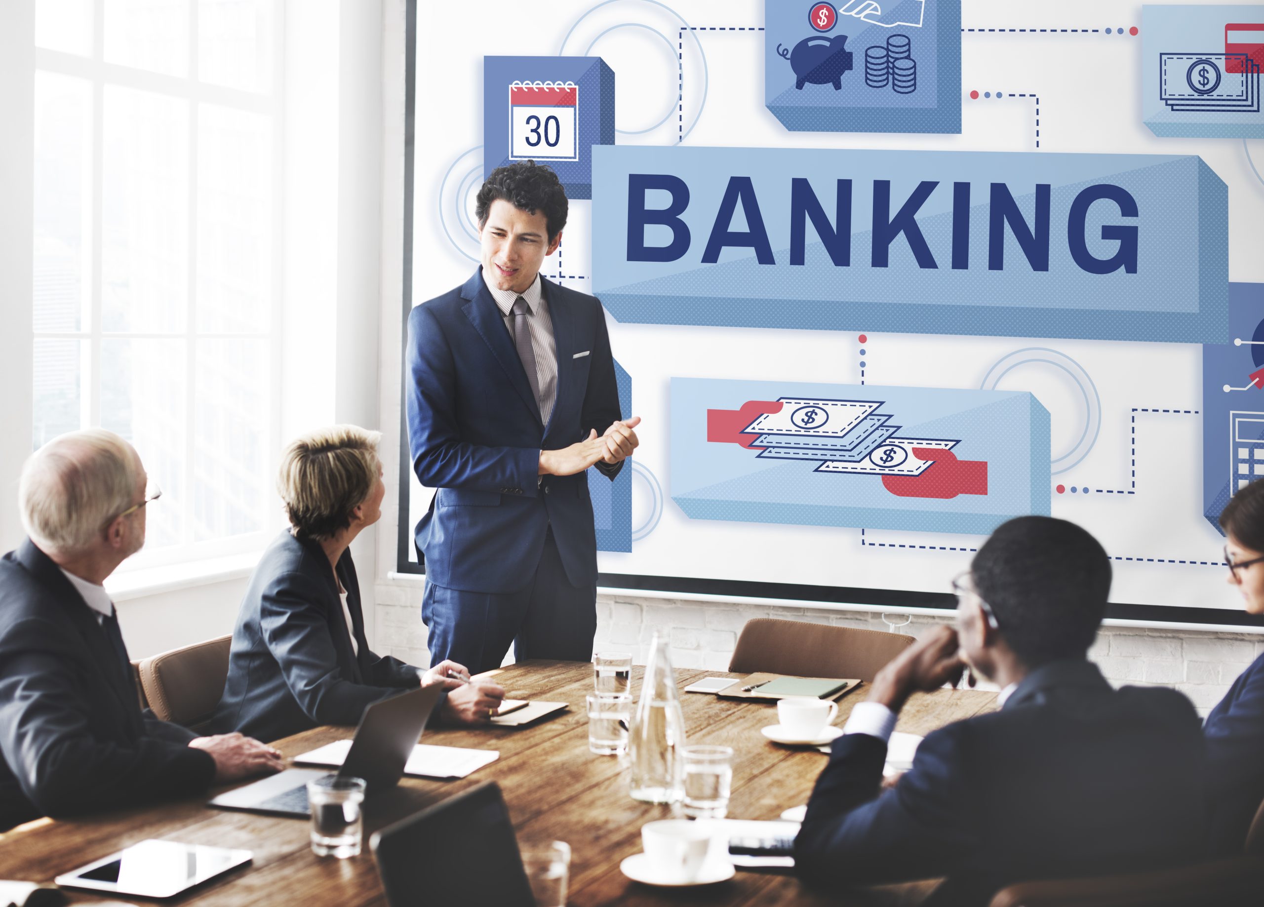 banking saving money management account concept